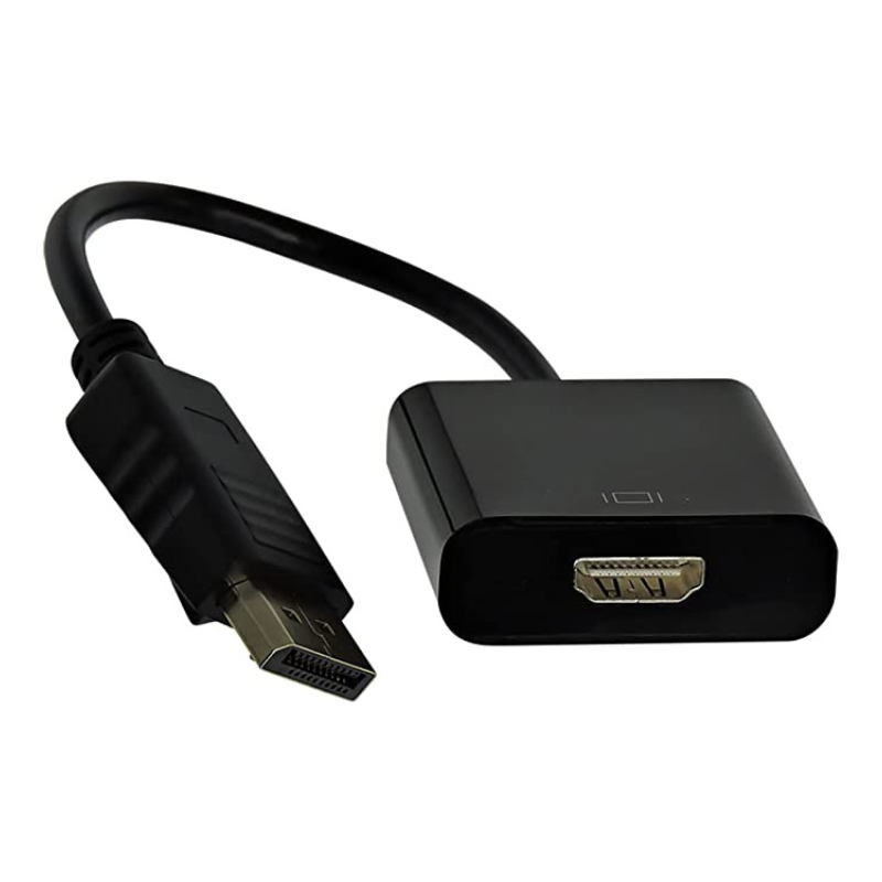 Cabo Adaptador Conversor DisplayPort para HDMI - 15cm (DisplayPort Macho X HDMI Femea)