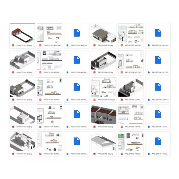 245mil Projetos Prontos Casas - Planta Baixa Engenharia Autocad Dwg Rvt Skp