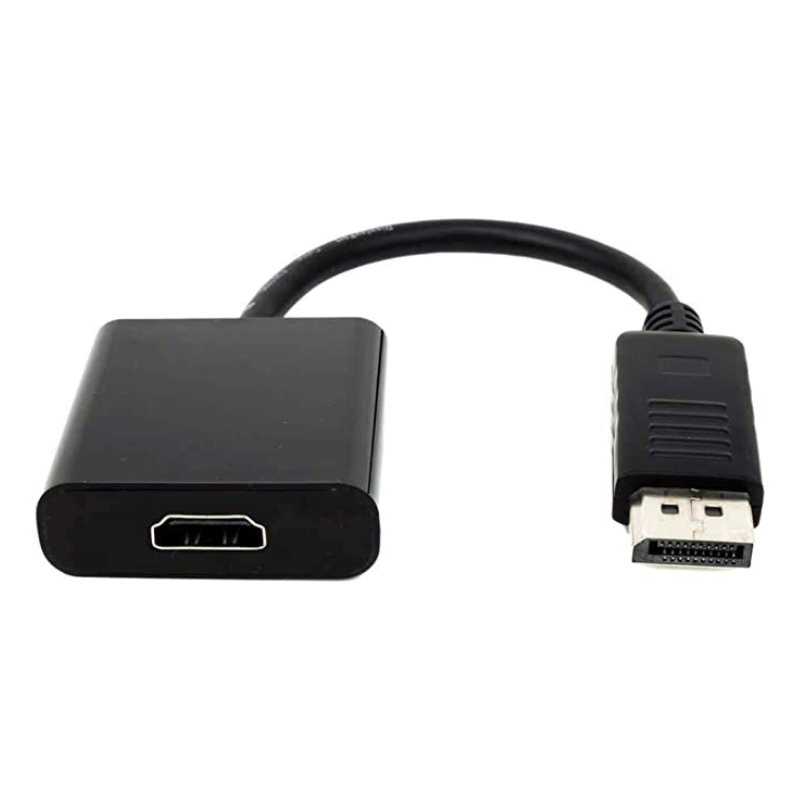 Cabo Adaptador Conversor DisplayPort para HDMI - 15cm (DisplayPort Macho X HDMI Femea)